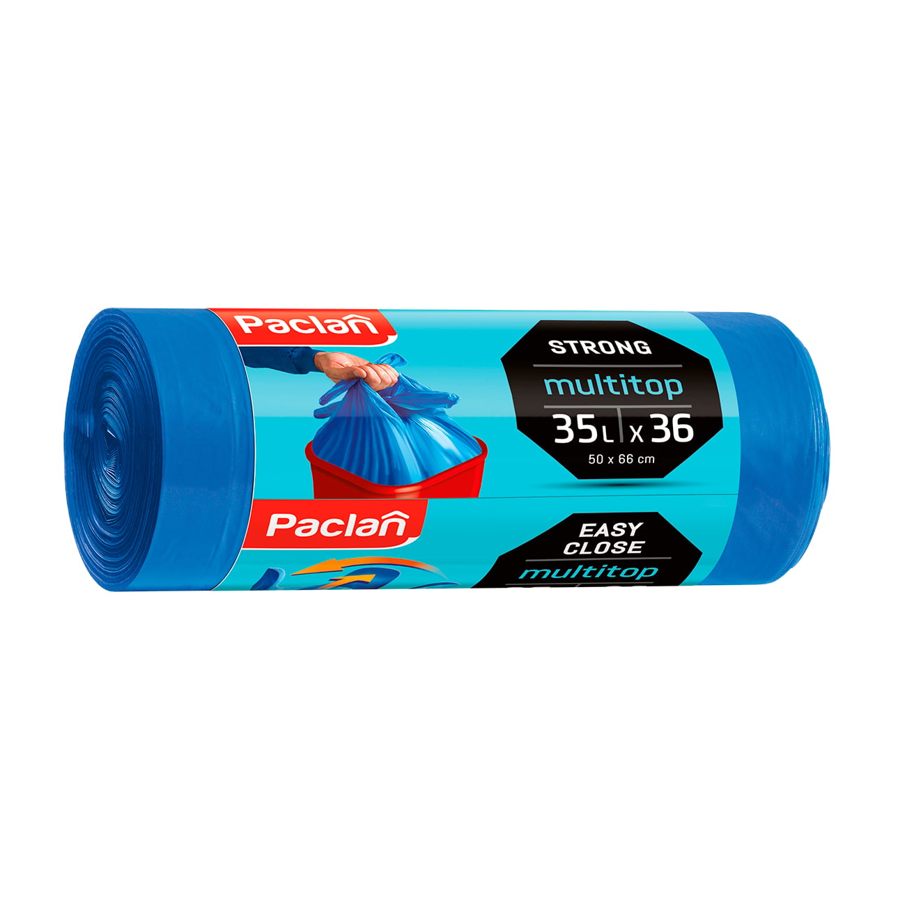 Пакети для сміття Paclan Multitop 35 л, 36 шт